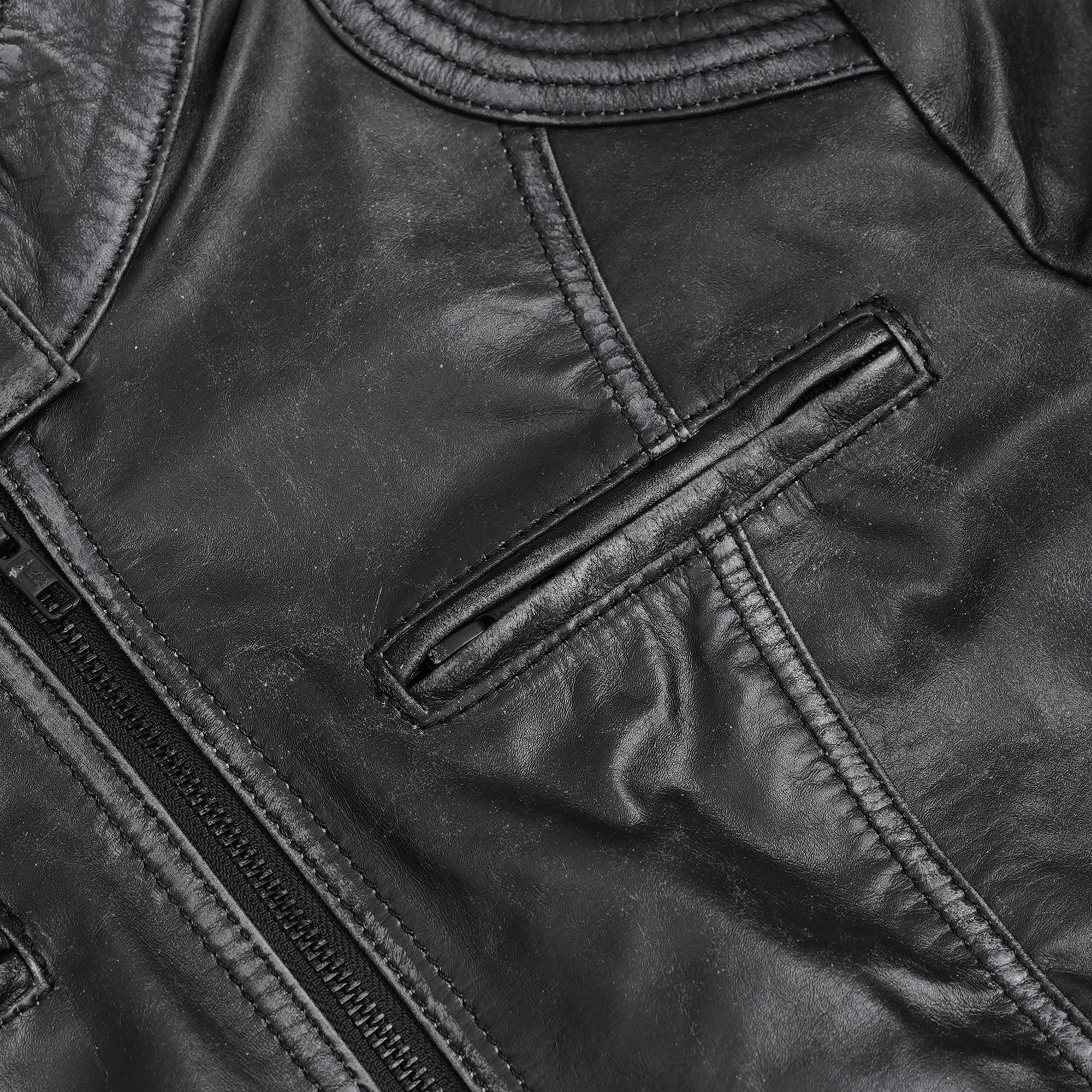 Aurelia Women's Leather Motorcycle Jacket