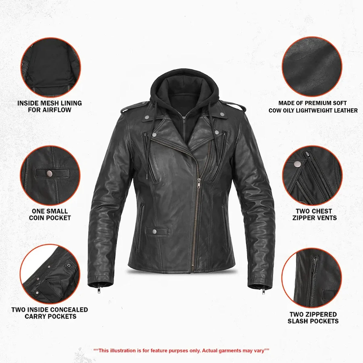 Bella Rogue - Women’s Leather Motorcycle Jacket
