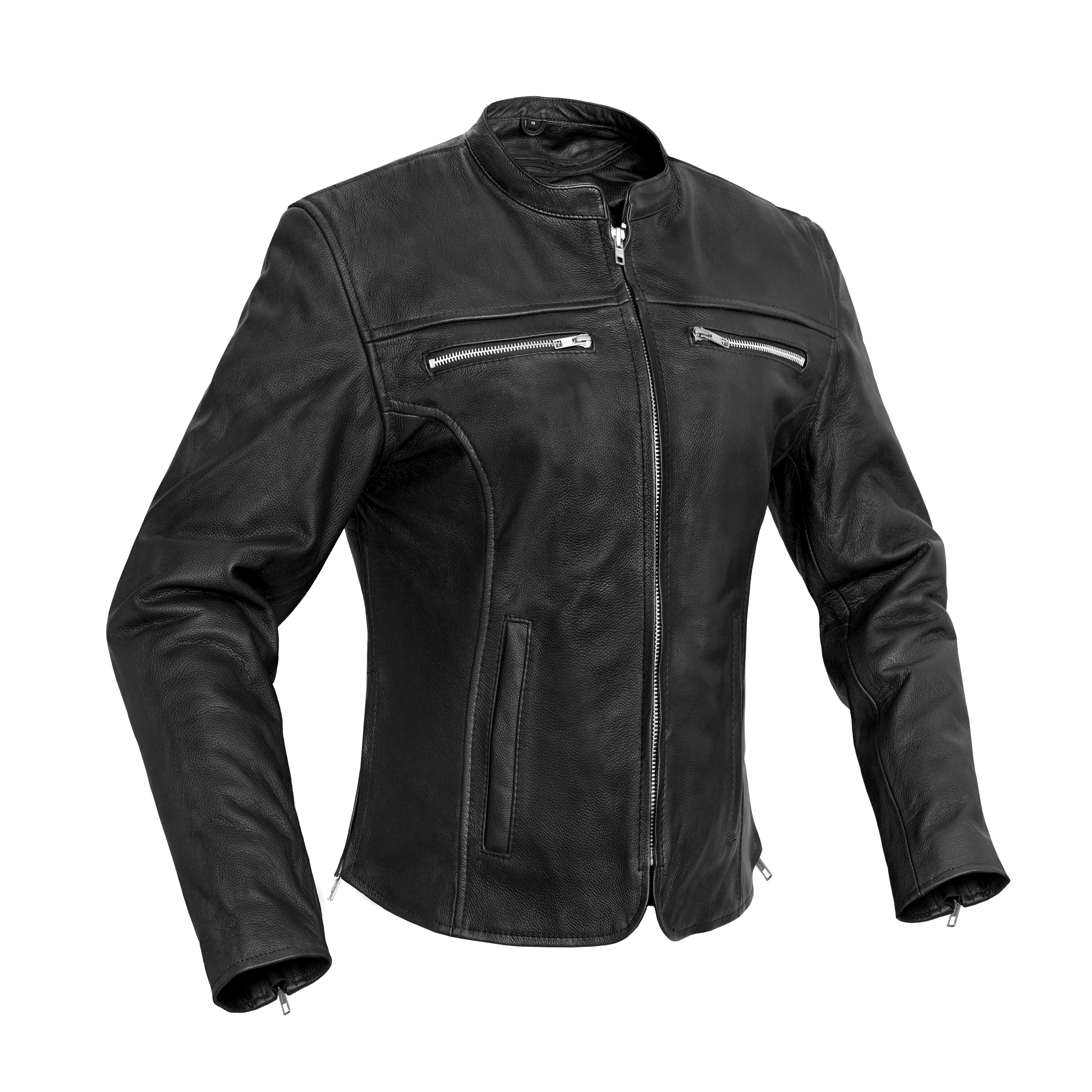 Storm Whisper Women's Leather Jacket | Bold & Whispering Elegance