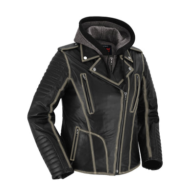 Ember Storm Women's Leather Motorcycle Jacket
