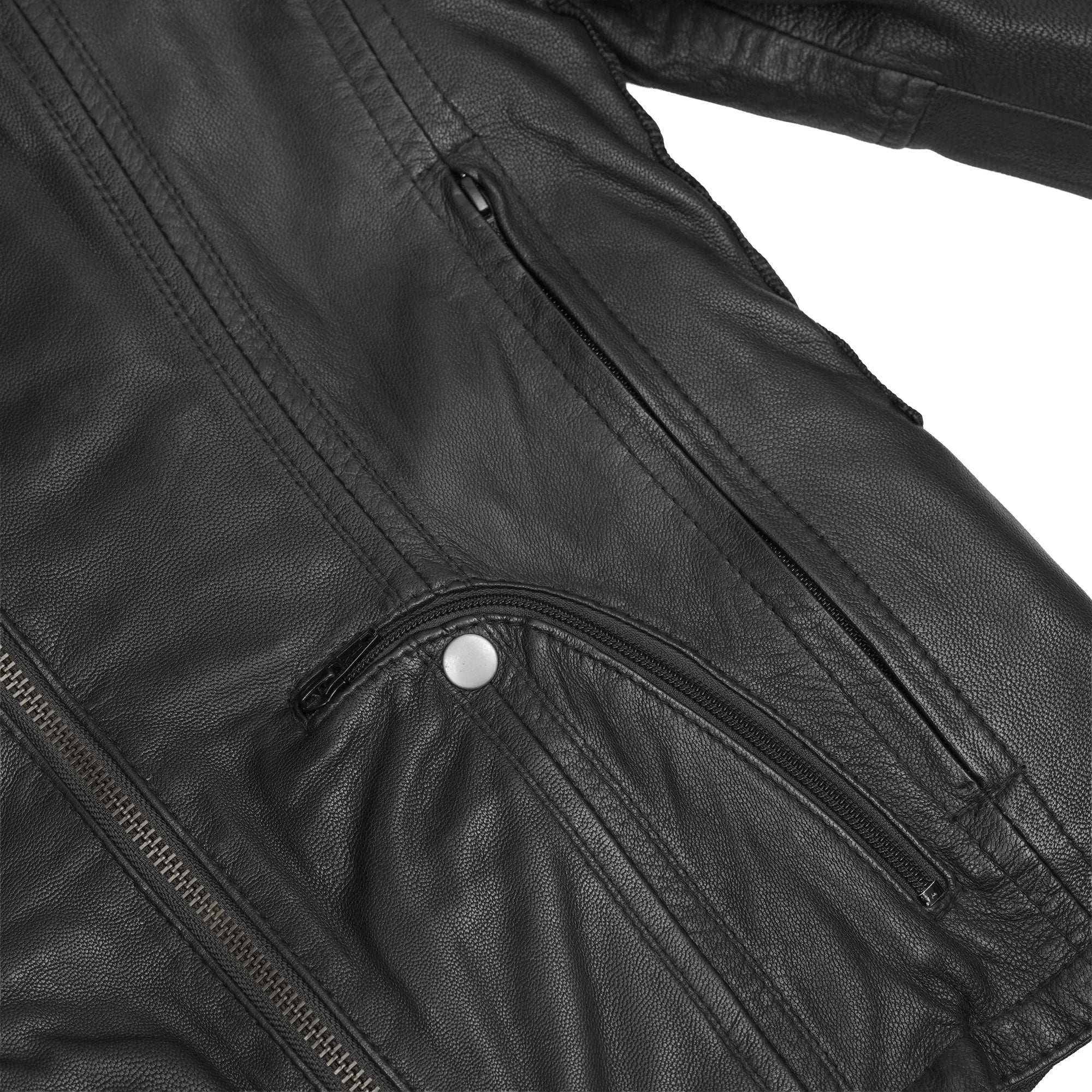 Raven Blaze™ Women's Leather Motorcycle Jacket