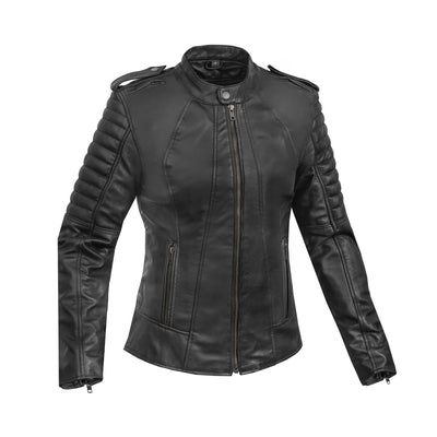 Thunder Rose Women's Leather Motorcycle Jacket