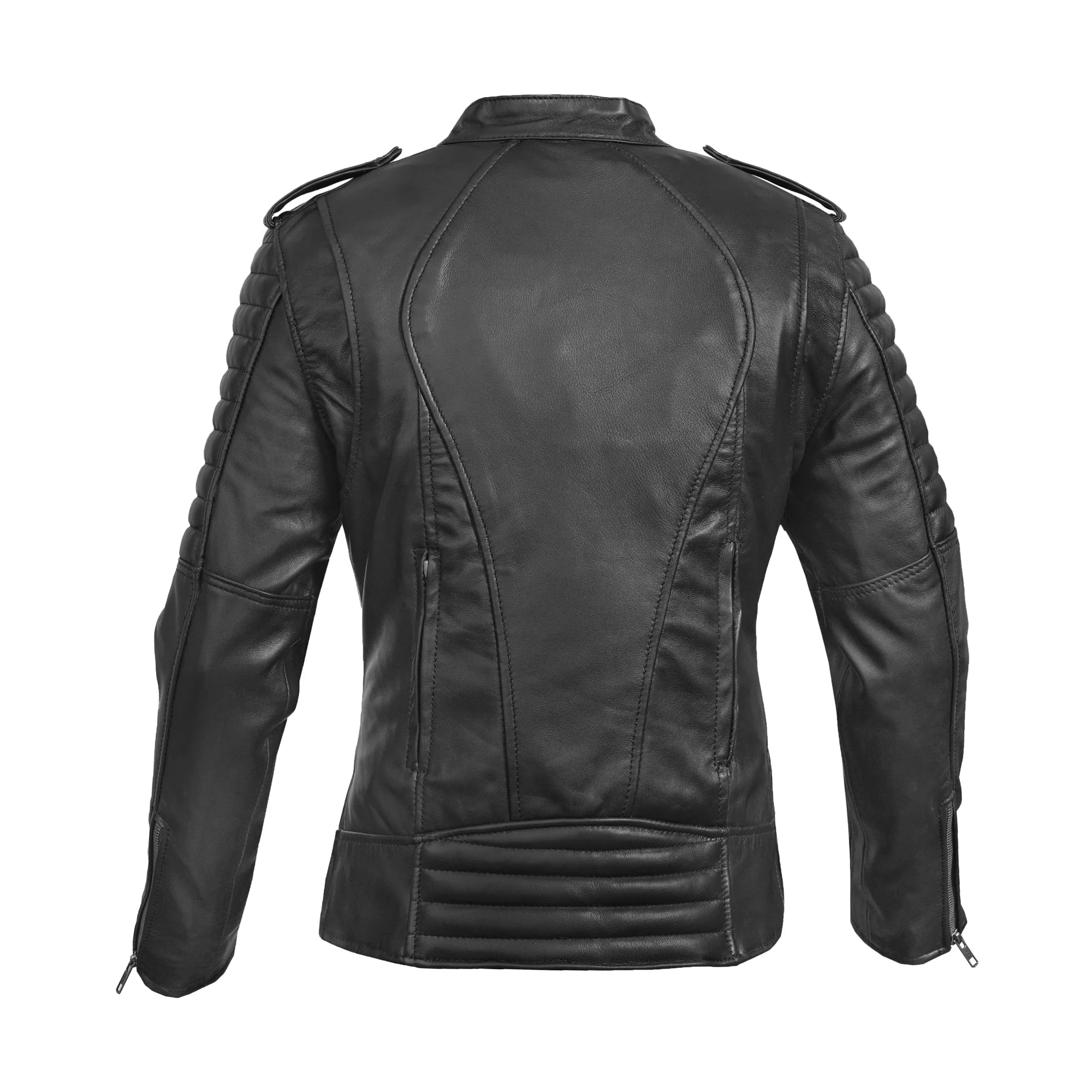 Thunder Rose Women's Leather Motorcycle Jacket