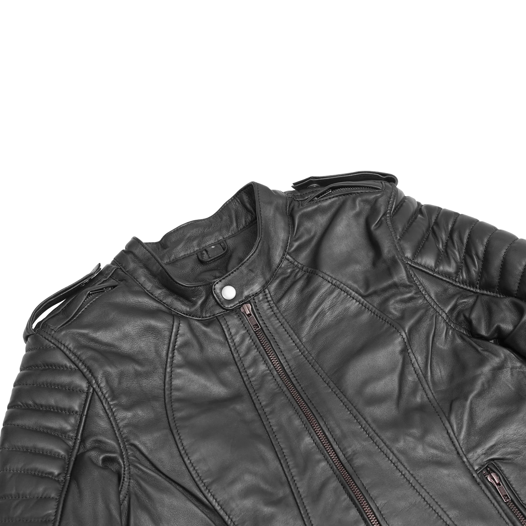 Thunder Rose Women's Leather Motorcycle Jacket