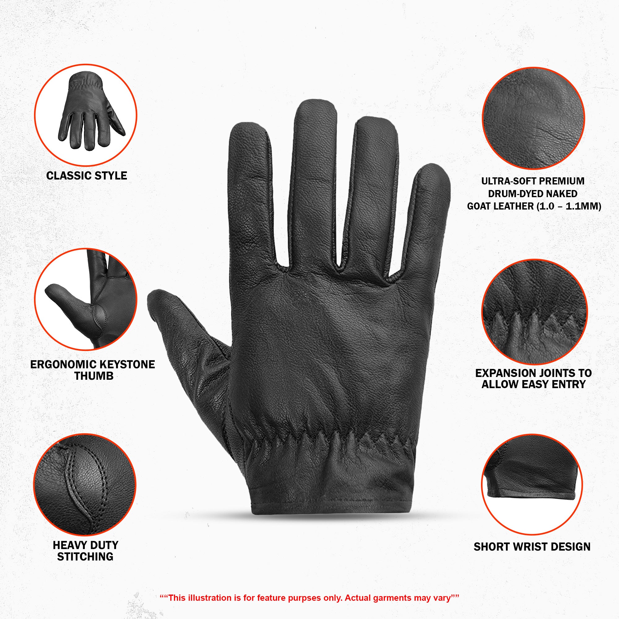 Police Style - Men's Lightweight Gloves
