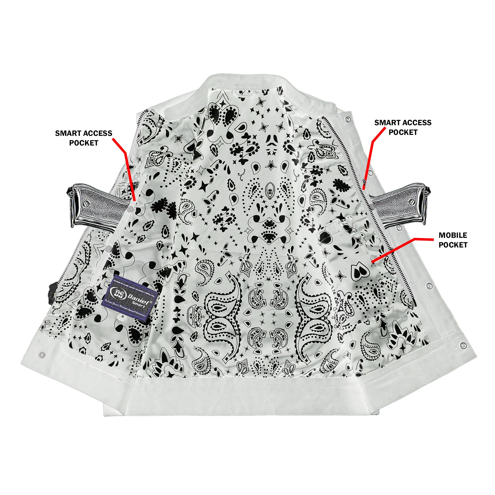 Mystery Men's Textile Motorcycle Vest