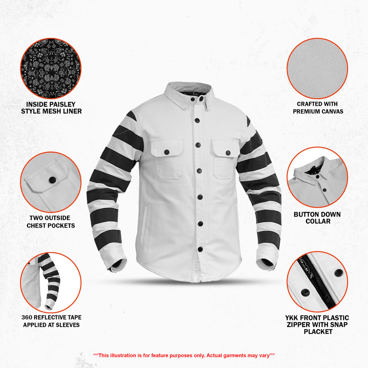 Dark Devil™ – Men’s Motorcycle Canvas Shirt