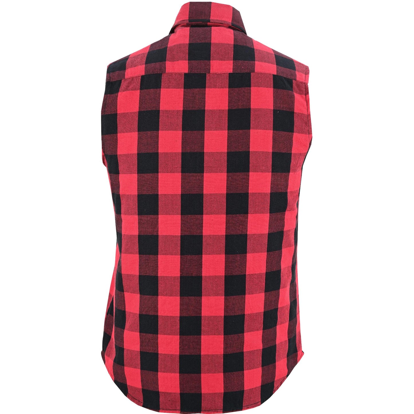 Red Styler Men’s Red and Black Sleeveless Flannel