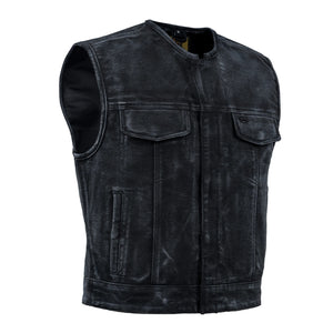 Desert Drifter™ Summer Spark Lowcut Men's Canvas Motorcycle Vest