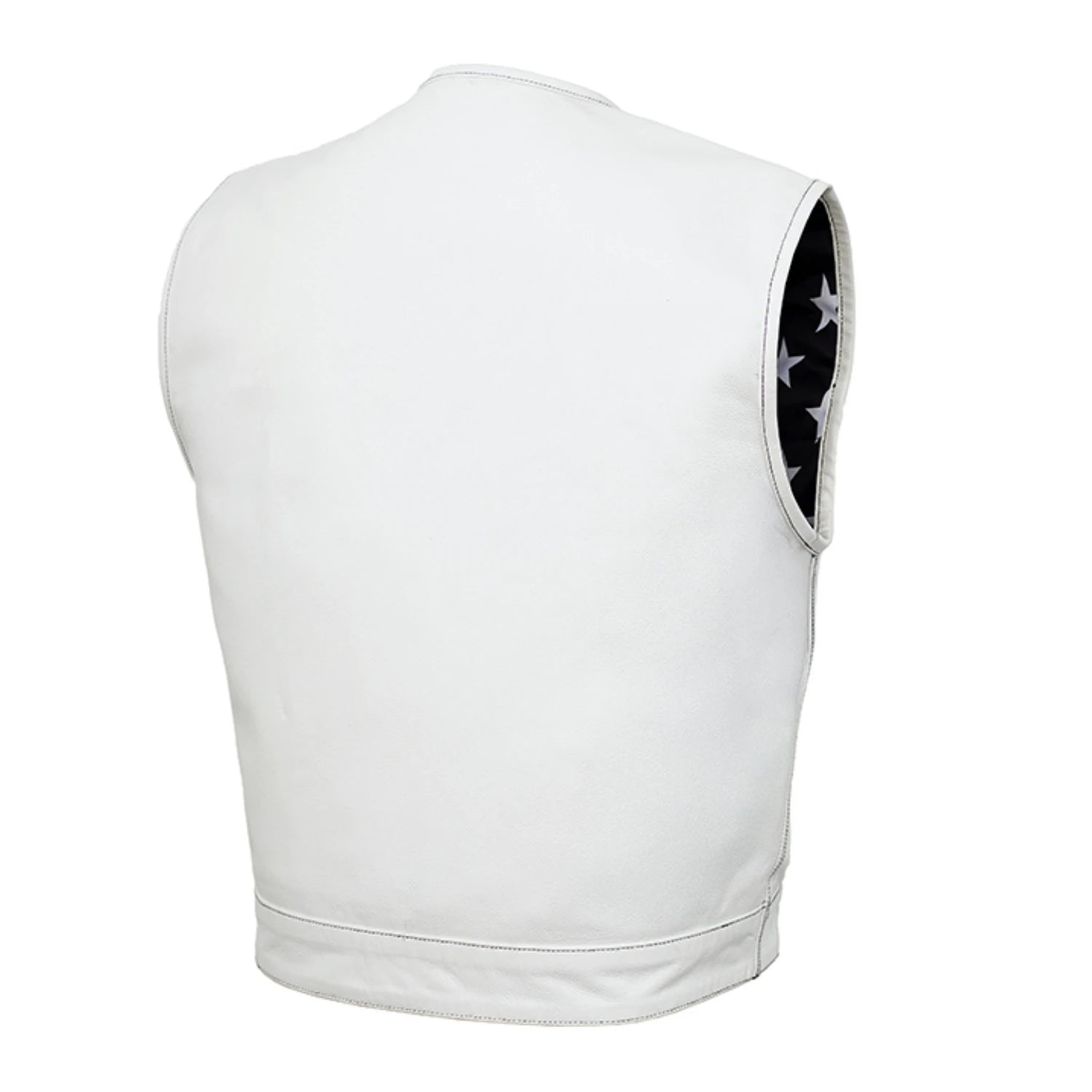 Eagle Shell Lowcut Men’s Motorcycle Leather Vest