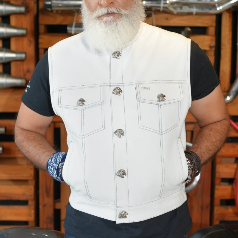 Eagle Shell – Lowcut Men’s Motorcycle Leather Vest