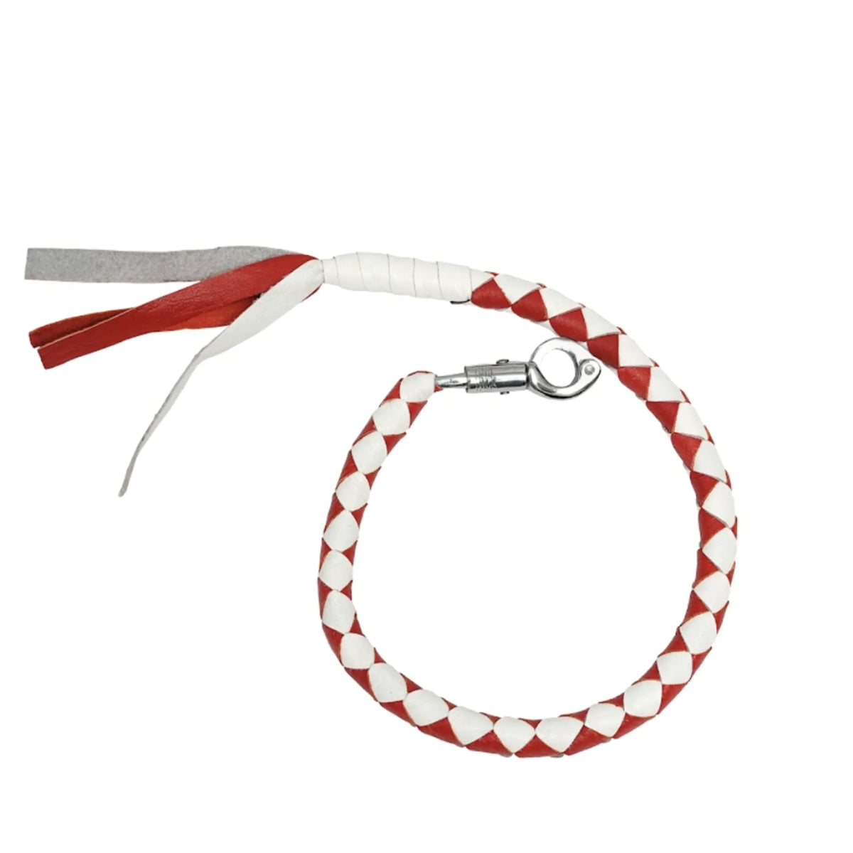 MOTORCYCLE GET-BACK WHIP – Red/White