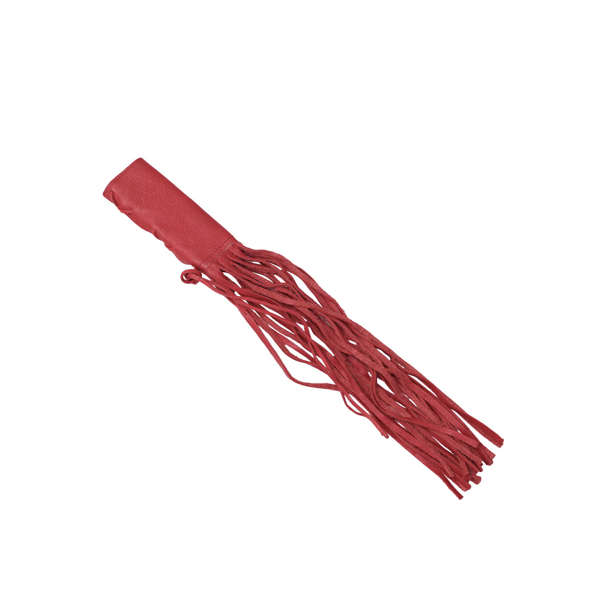 Leather Throttle Cover - Red