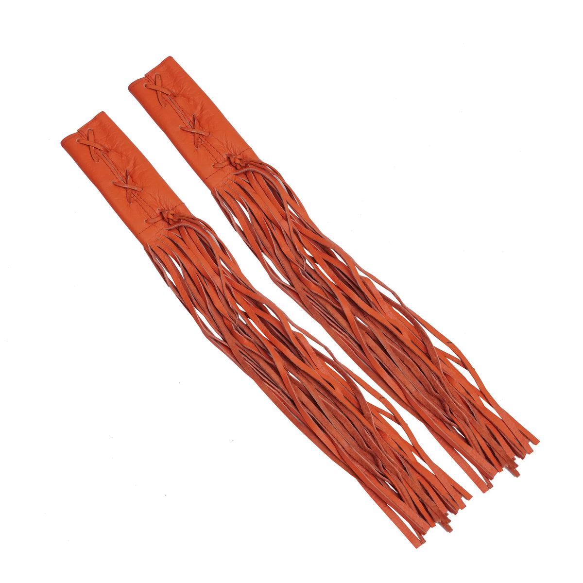 Leather Throttle Cover - Orange