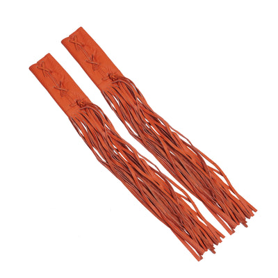 Leather Throttle Cover - Orange