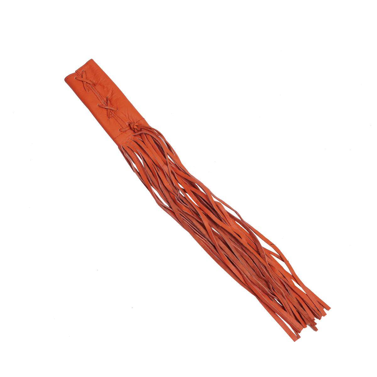 Leather Throttle Cover - Orange