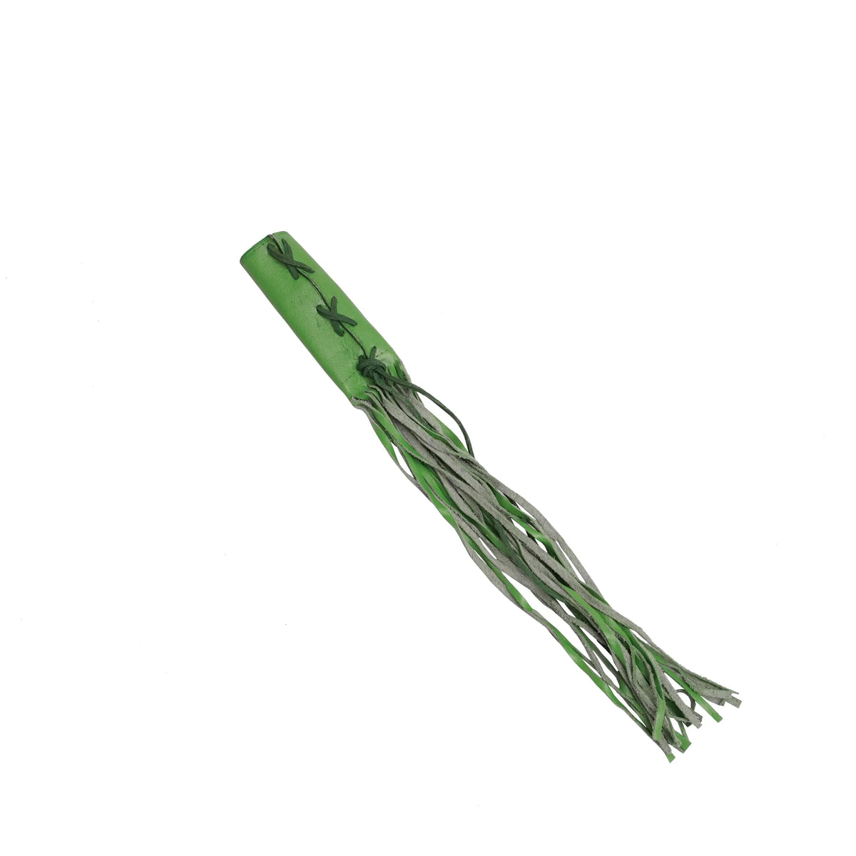 Leather Throttle Cover - Green