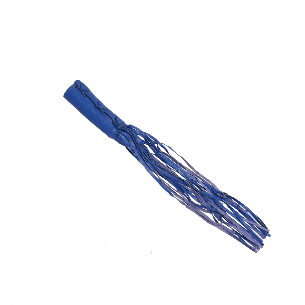 Leather Throttle Cover - Blue