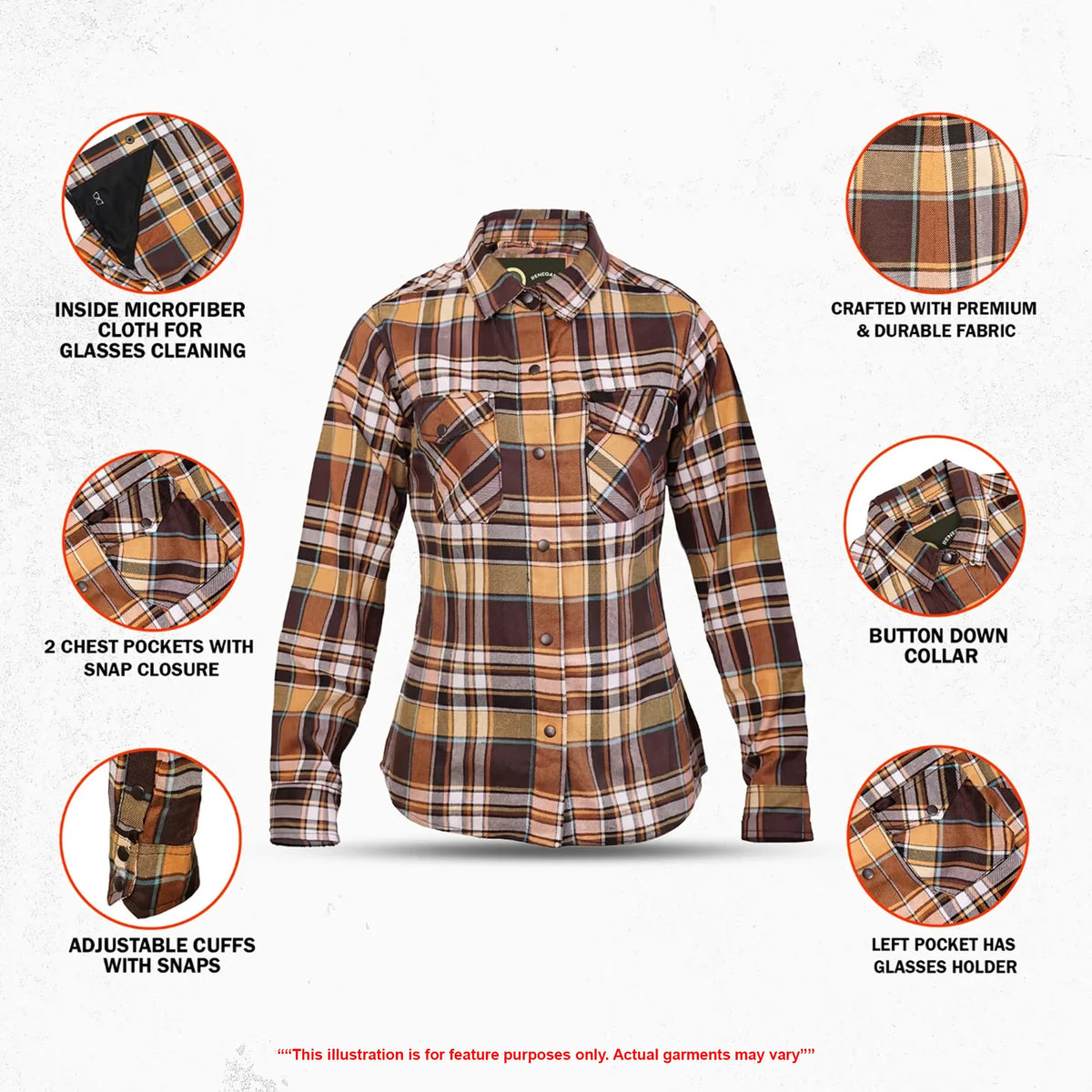 Golden Girl Women’s Flannel Shirt