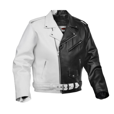 Gravepath Men’s Faux Leather Motorcycle Jacket
