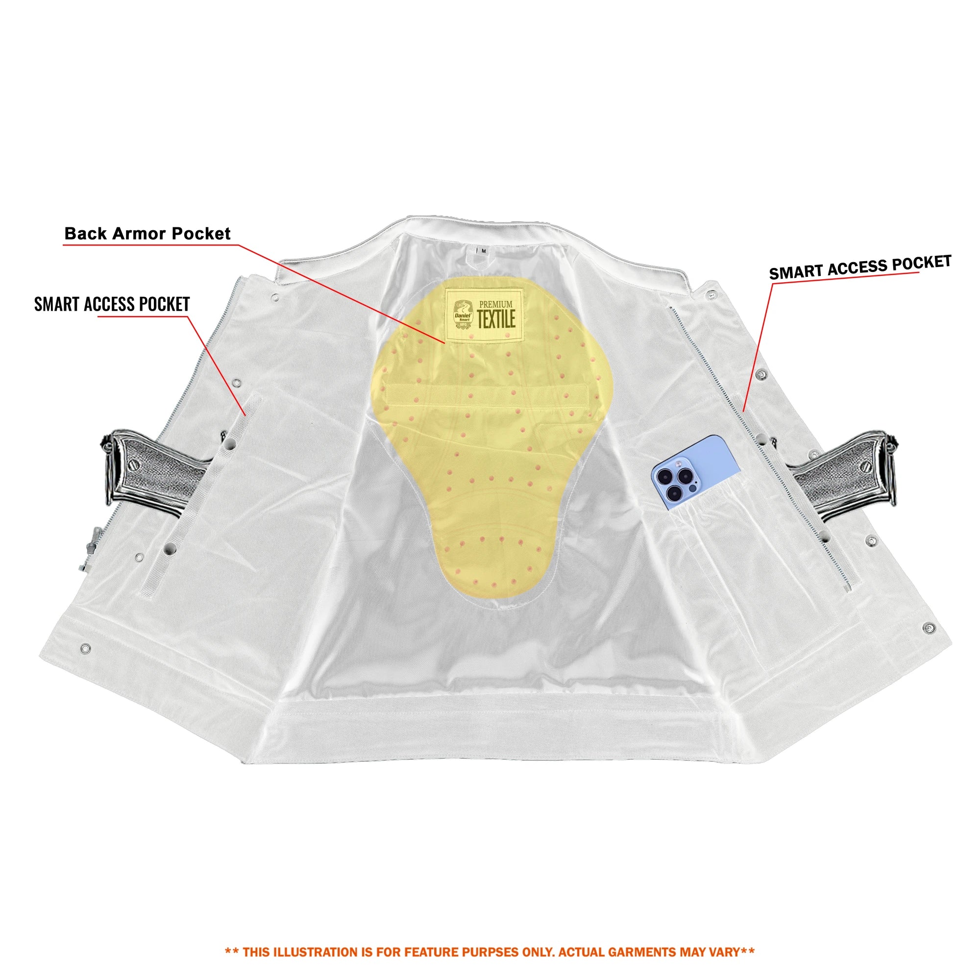 Grimline - Men's Textile Motorcycle Vest