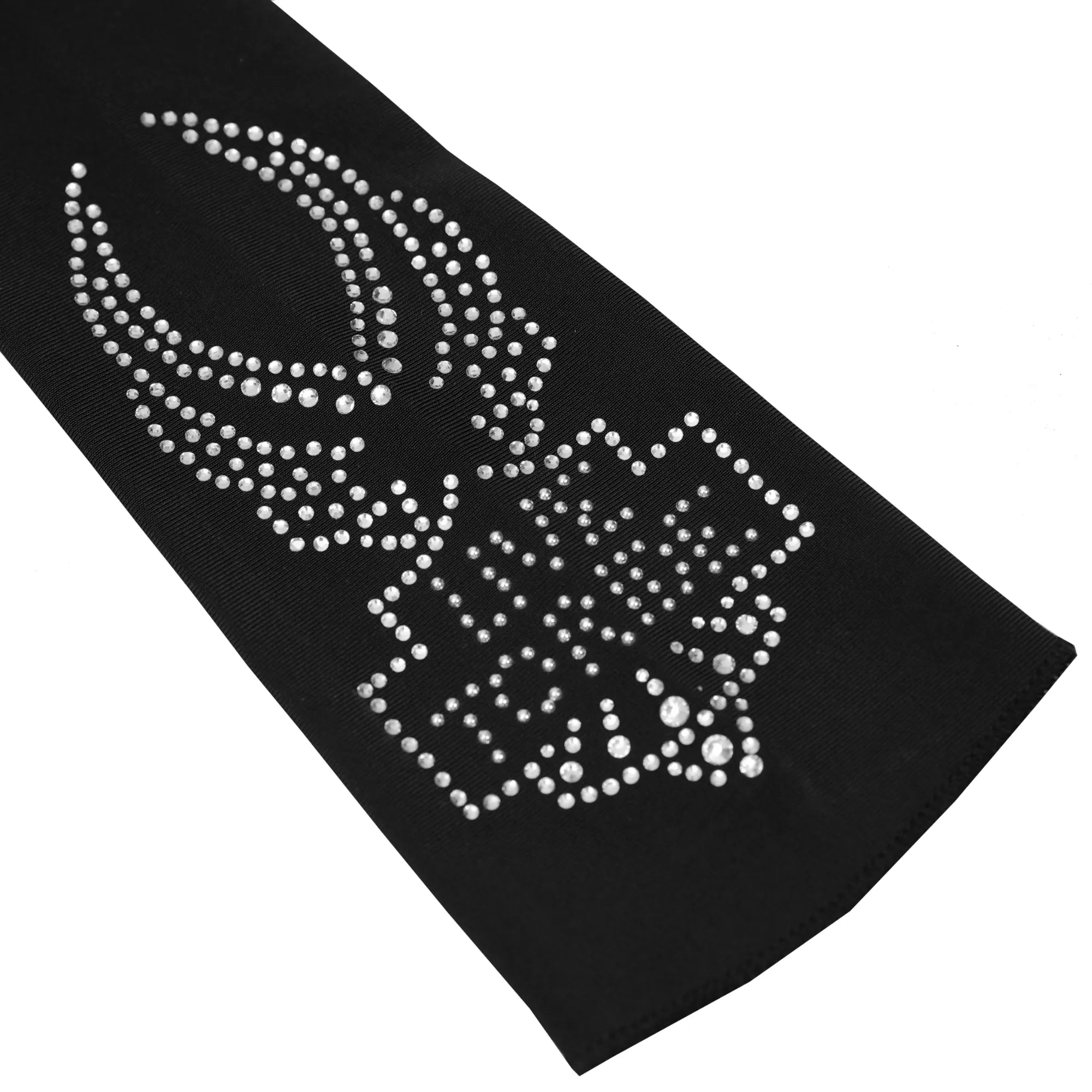 Zayna Women's 10-Inch Silver Floral Hair Tube