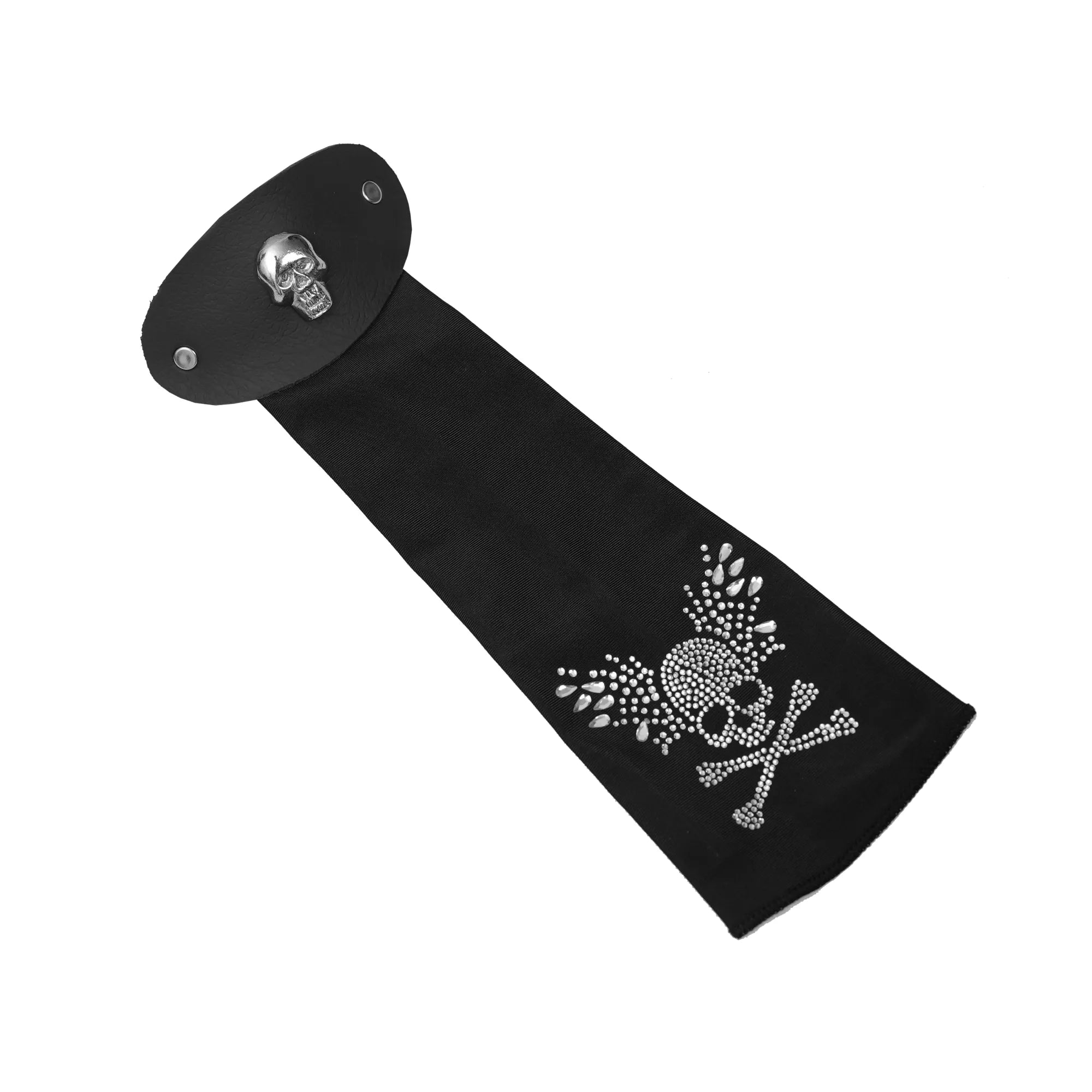 Liora Women's 10-Inch Skull Rhinestone Hair Tube