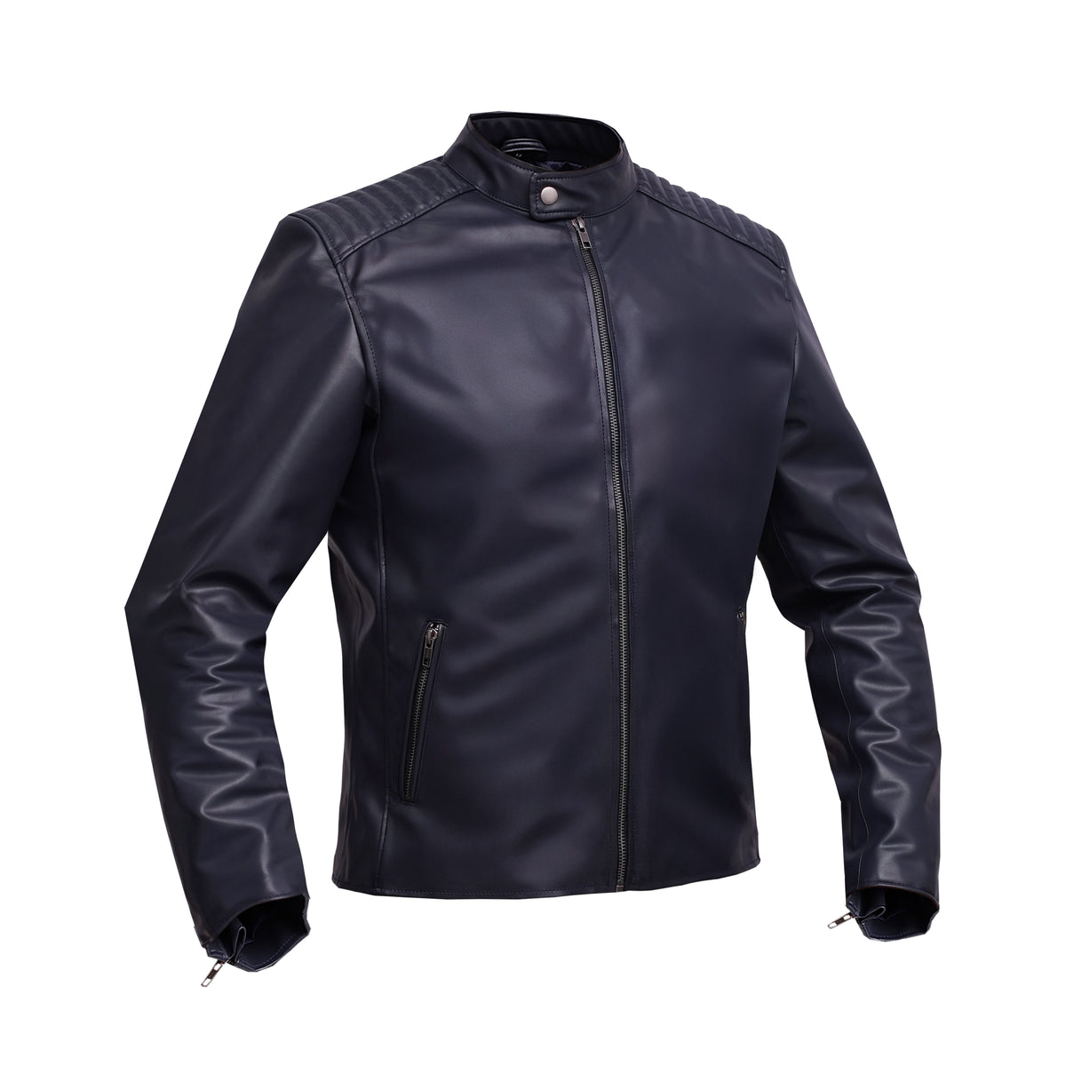 Harbor Men's Motorcycle Faux Leather Jacket – Rugged Style