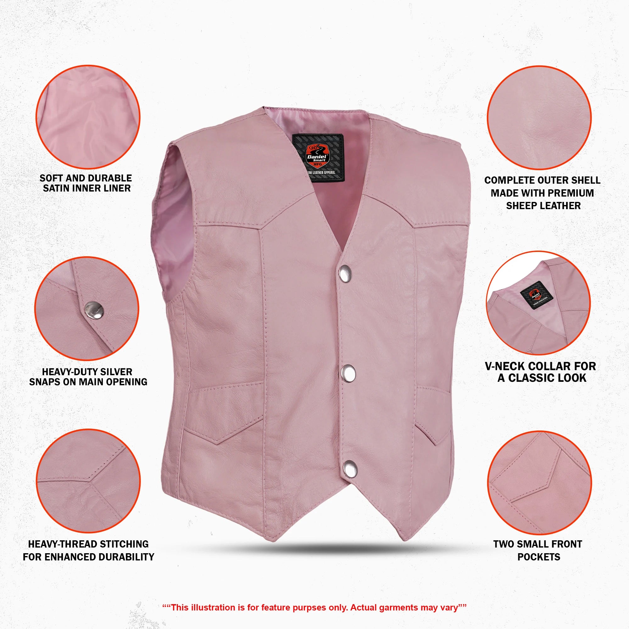 Hazel - Kid’s Leather Vest