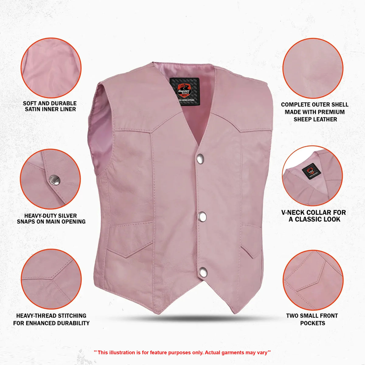 Hazel - Kid’s Leather Vest