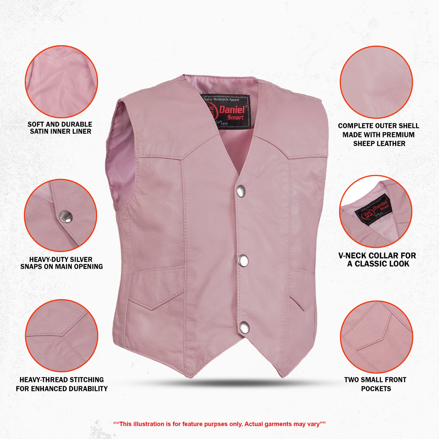 Hazel - Kid’s Leather Vest