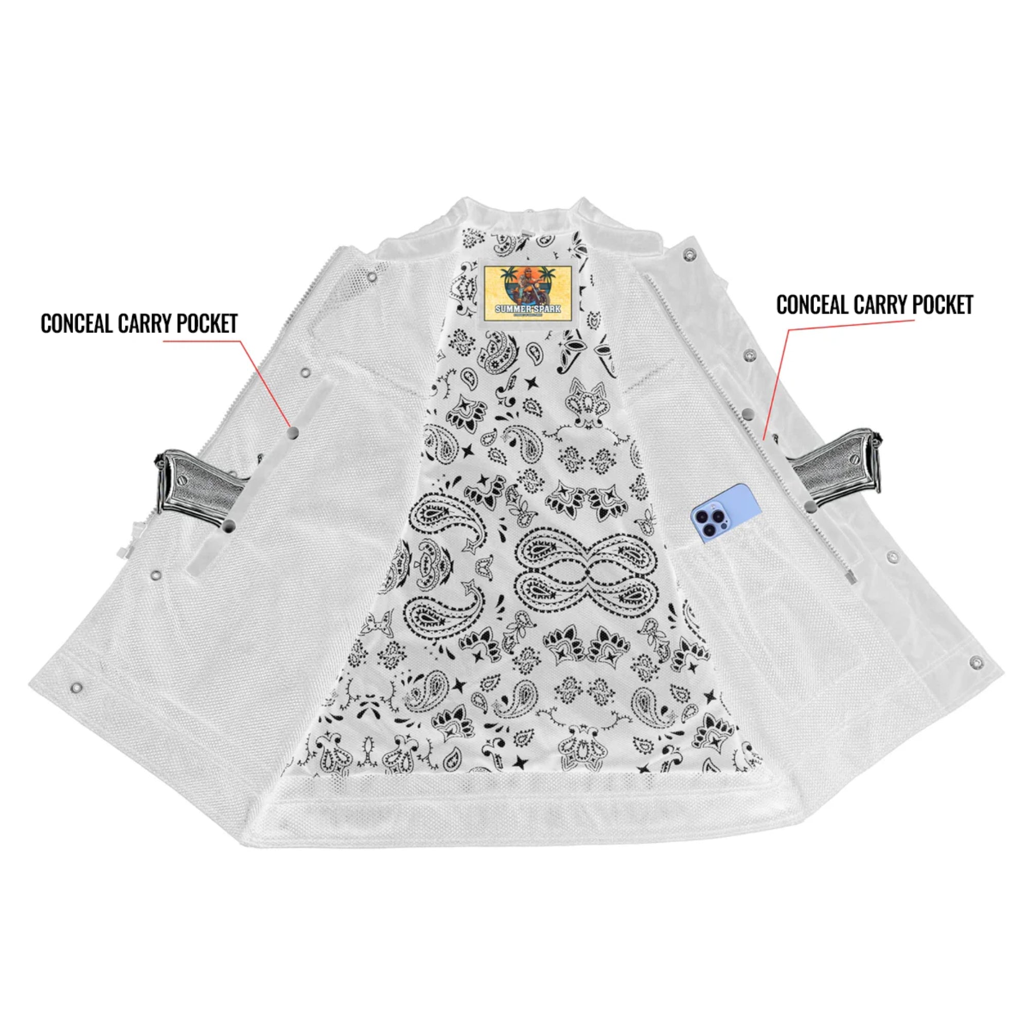 Hell Hound™  Men’s Summer Spark Motorcycle Mesh Vest
