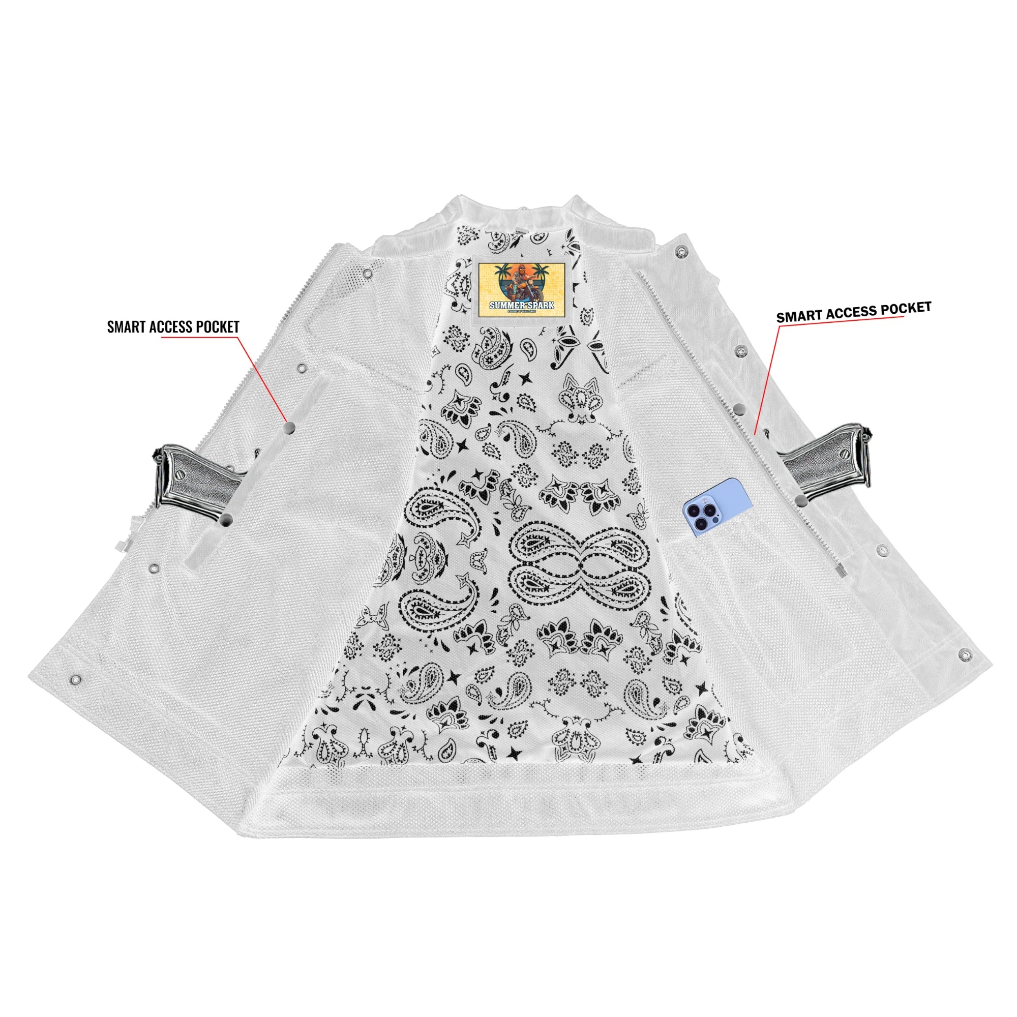 Hell Hound™  Men’s Summer Spark Motorcycle Mesh Vest