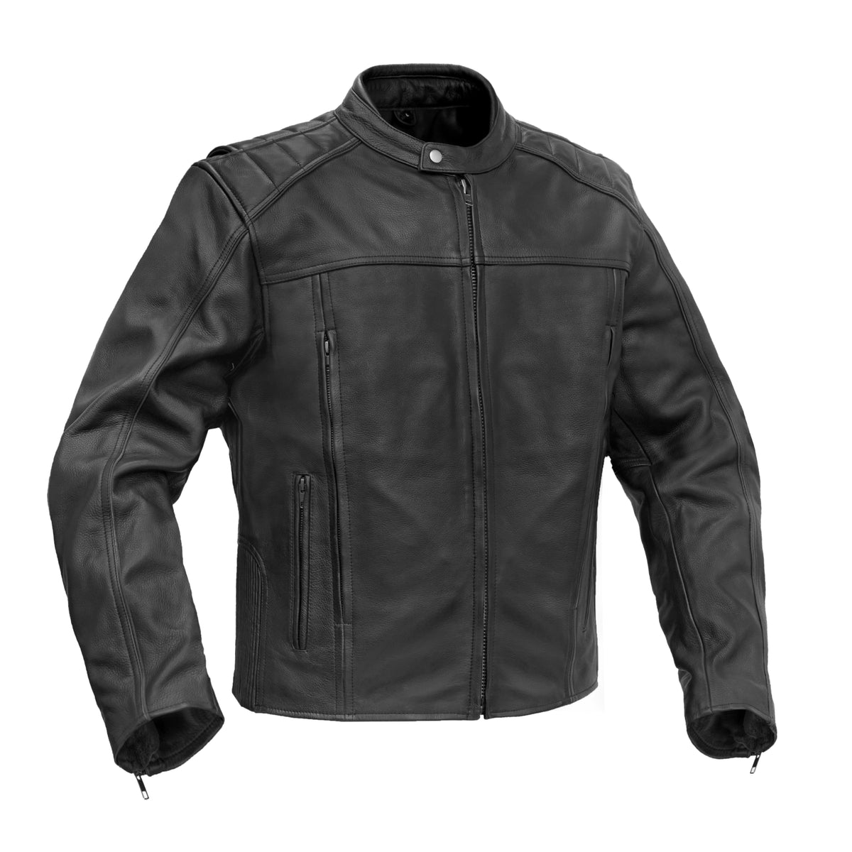 HellWay Men's Leather Motorcycle Jacket – Modern Biker Style