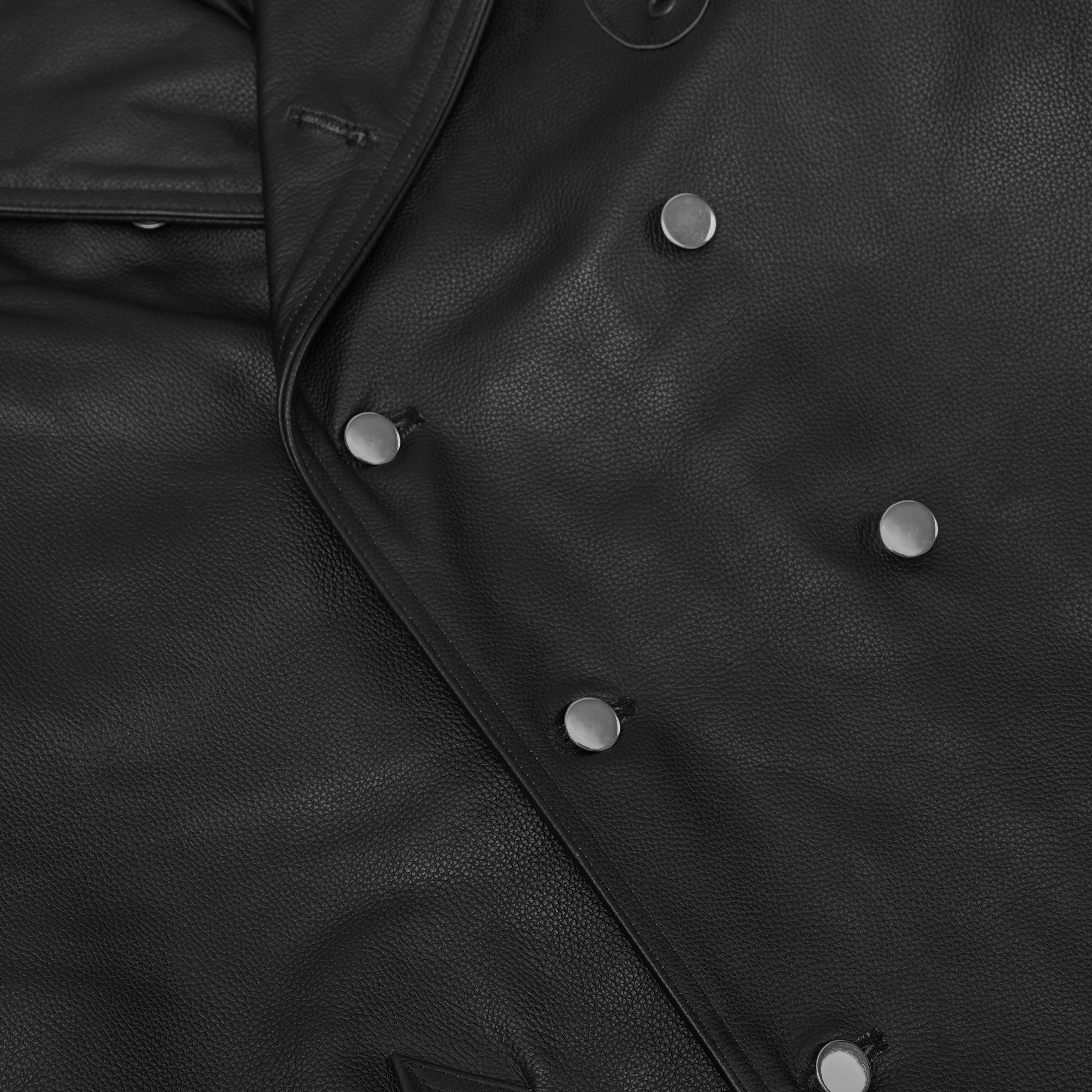 High Badge Men’s Leather Motorcycle Jacket