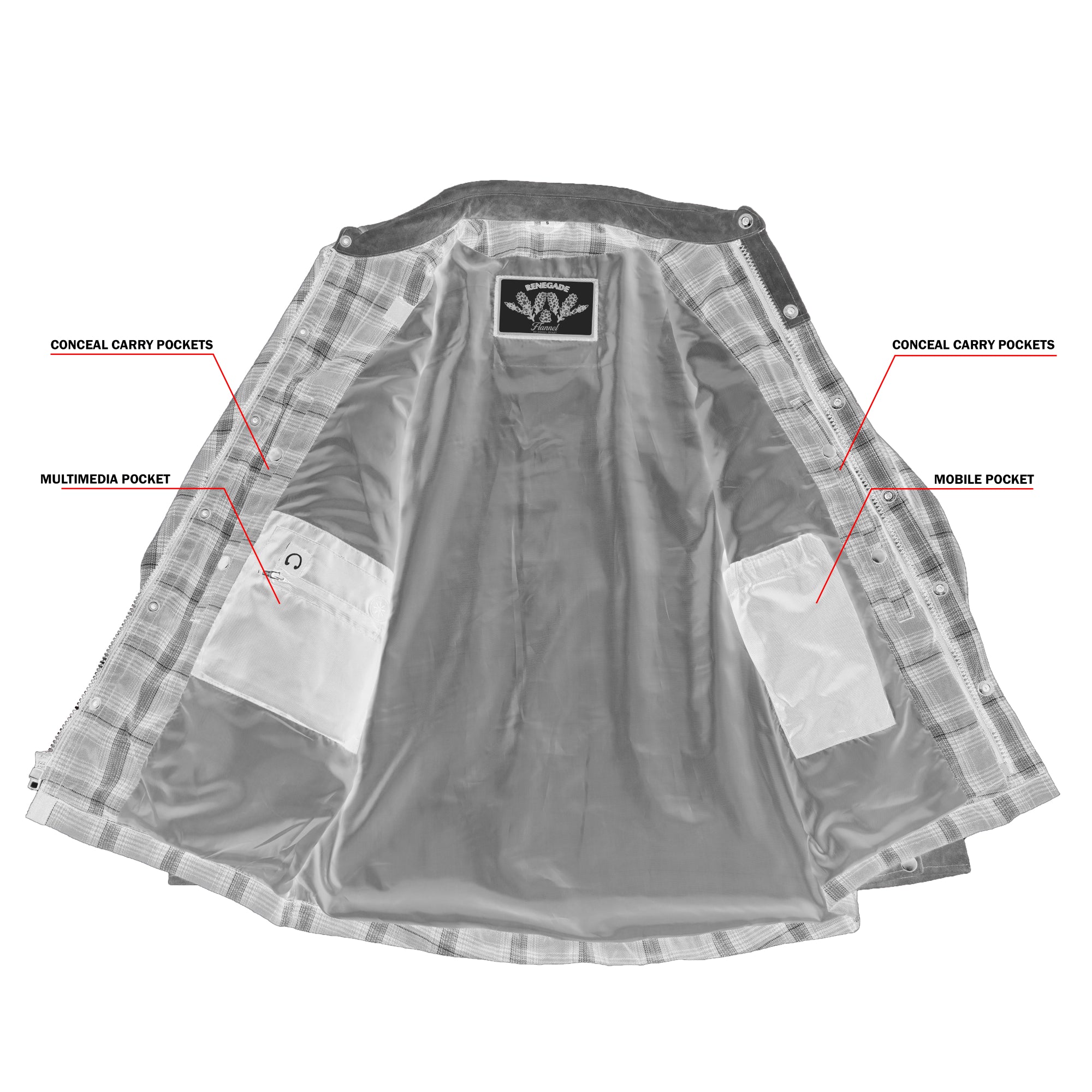 Hogtown - Men's Motorcycle Flannel Shirt