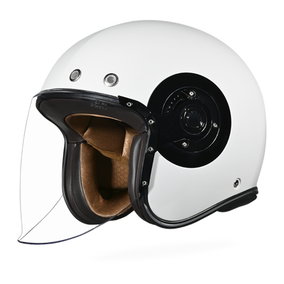 D.O.T. & ECE Daytona Retro Jet- Hi-Gloss White