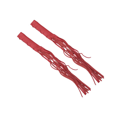 Leather Clutch Lever Cover - Red