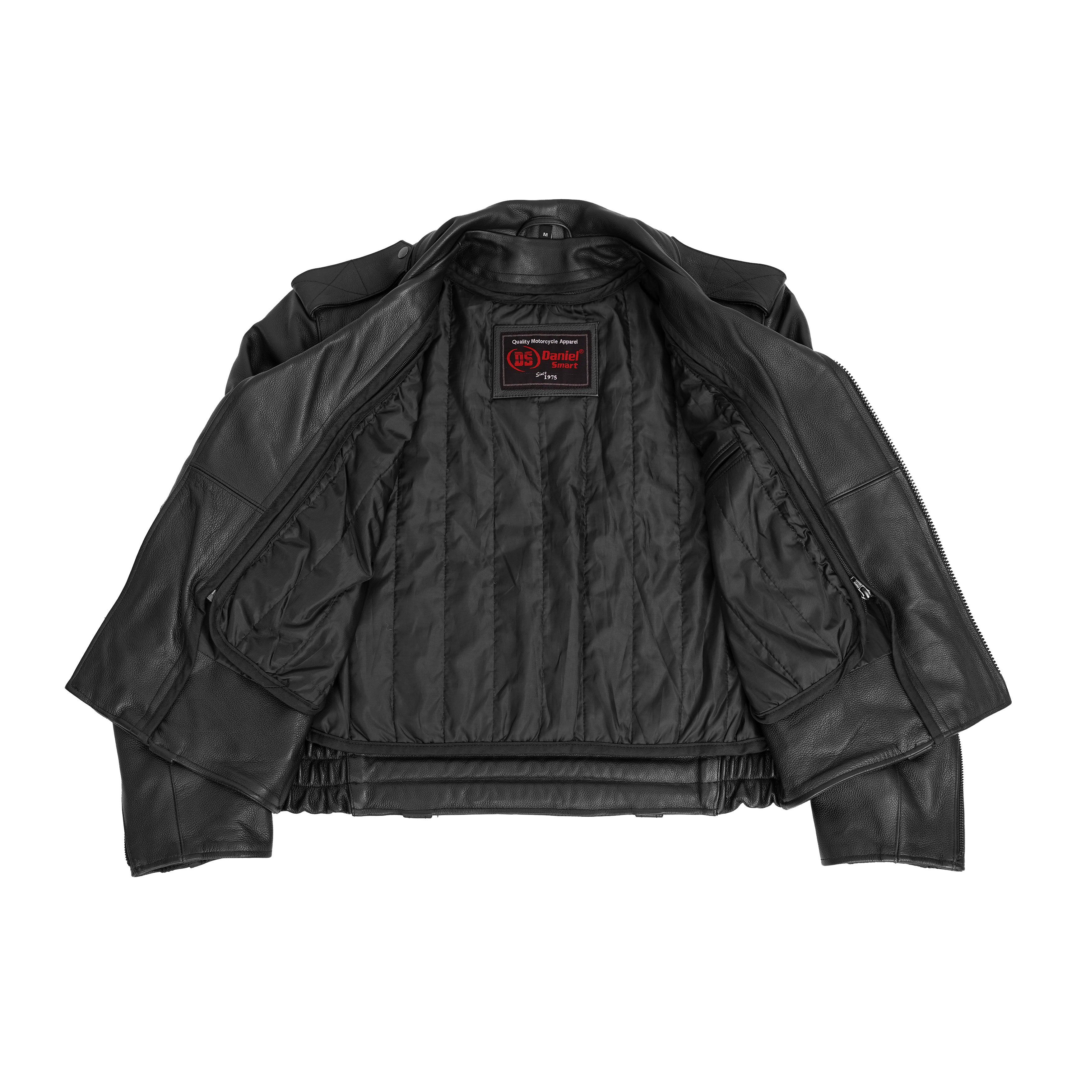 Law Line™  Men’s Leather Motorcycle Jacket