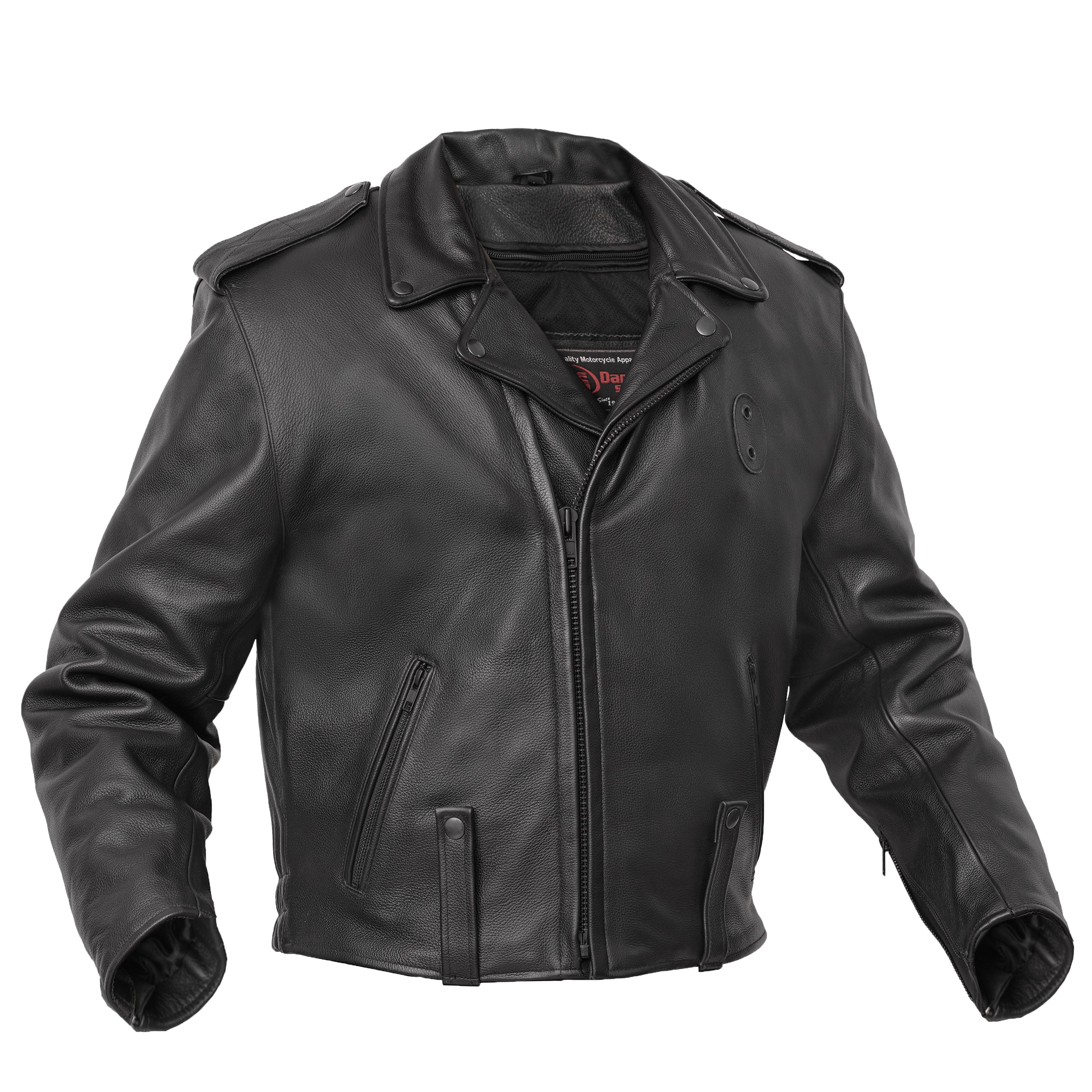 Law Line™  Men’s Leather Motorcycle Jacket