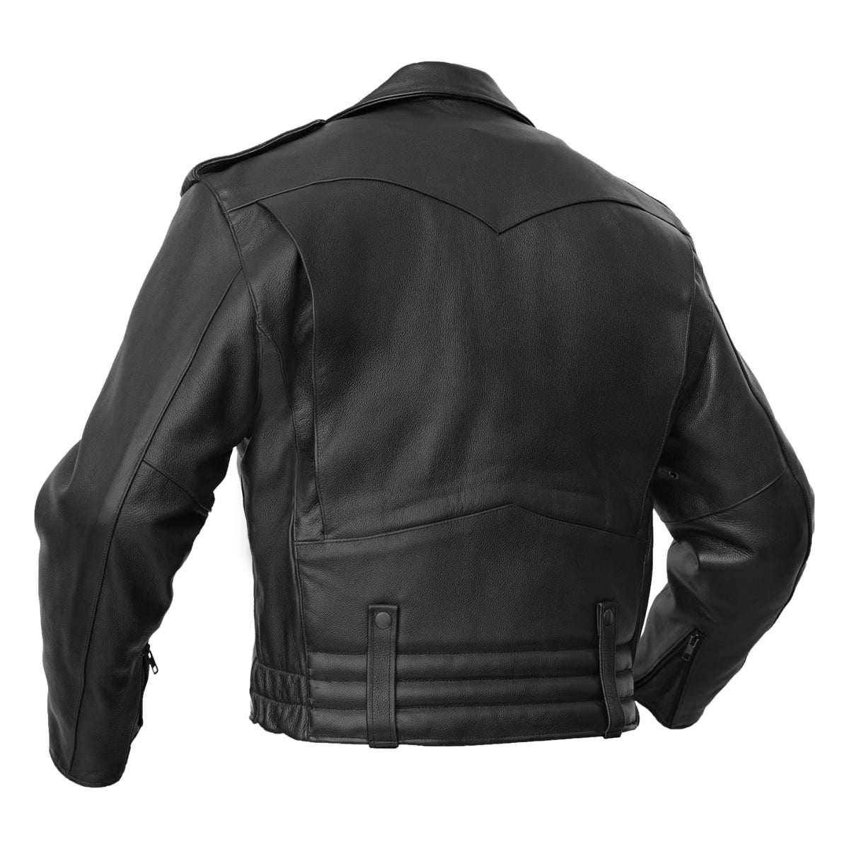 Law Line™ Men's Leather Motorcycle Jacket | Police Line