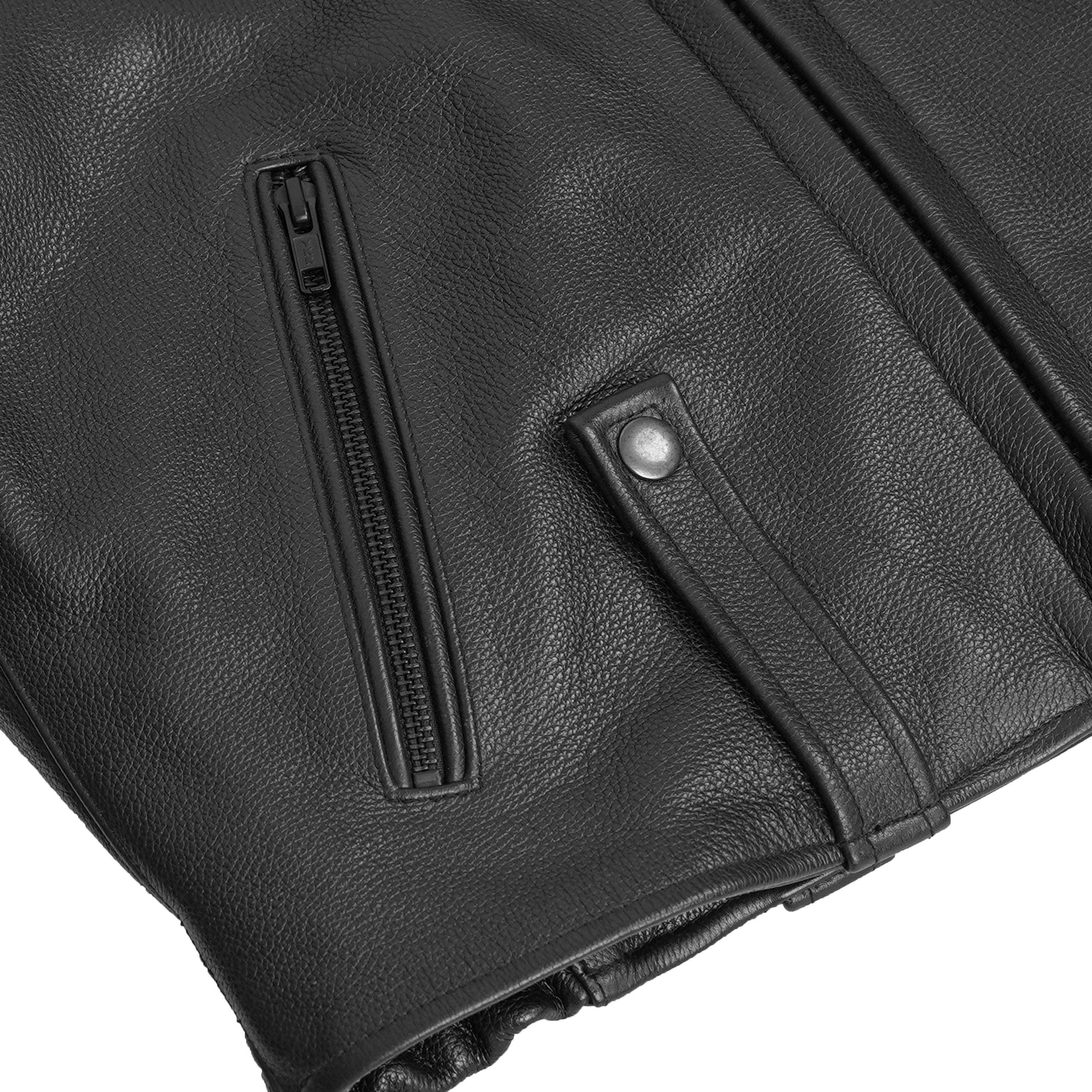 Law Line™  Men’s Leather Motorcycle Jacket