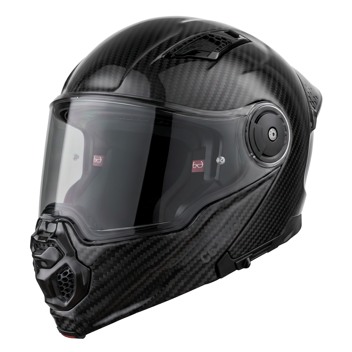 D.O.T. & ECE Daytona C6 PRO- Grey Carbon Fiber
