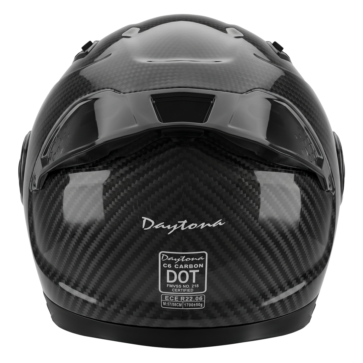 D.O.T. & ECE Daytona C6 PRO- Grey Carbon Fiber S