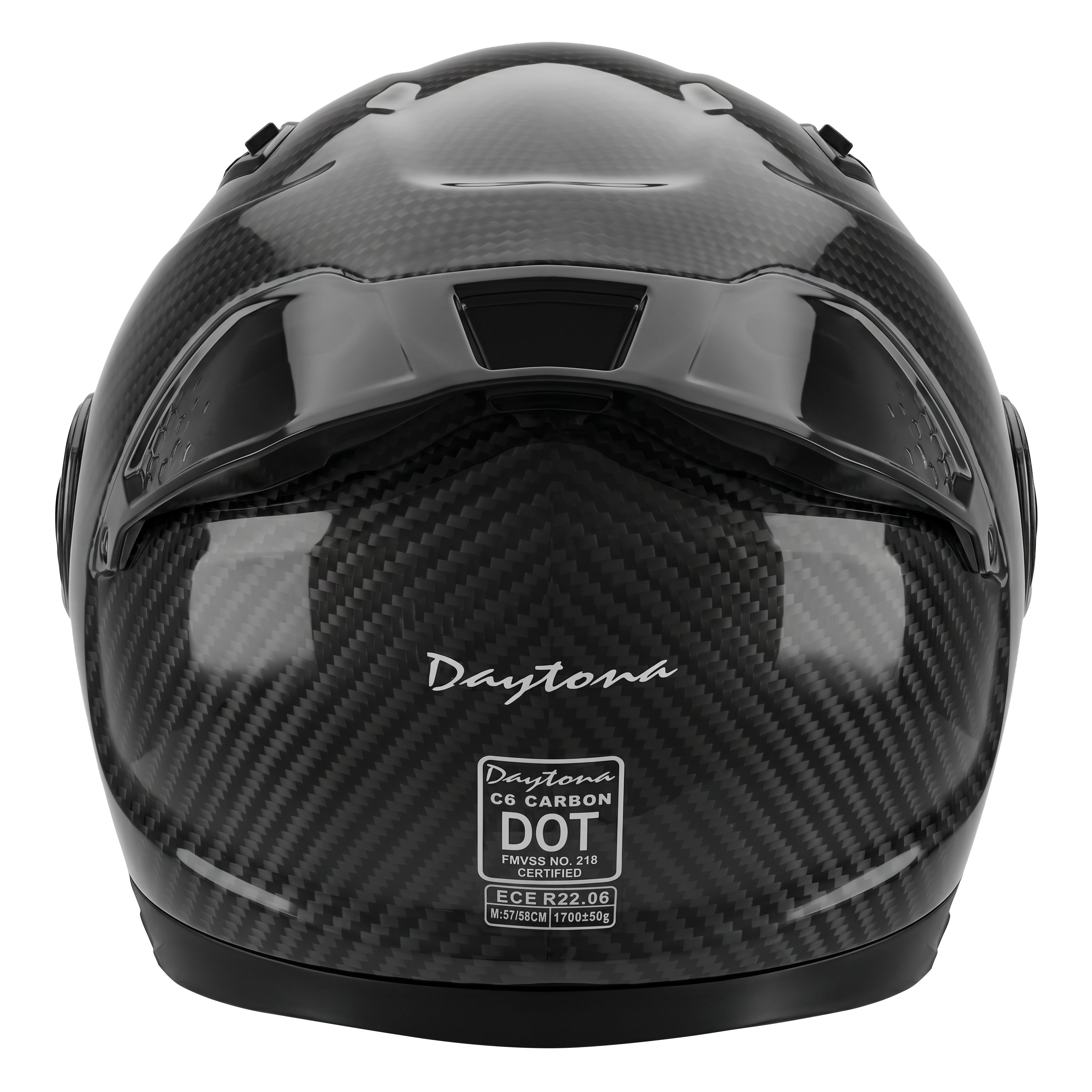 D.O.T. & ECE Daytona C6 PRO- Grey Carbon Fiber