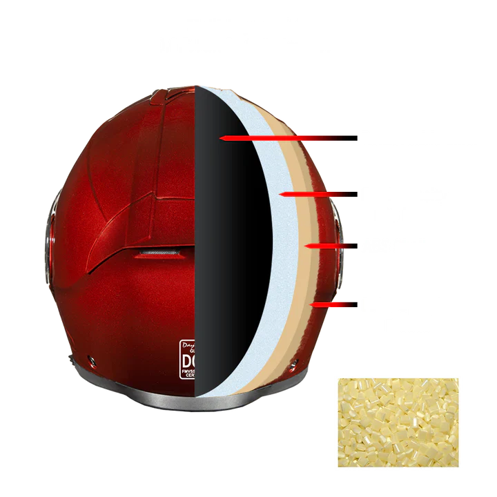 black cherry motorcycle helmet Daytona Glide Modular Motorcycle Helmet