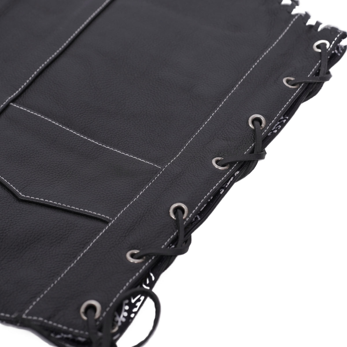 Midnight Thread™ Men's Motorcycle Leather Vest