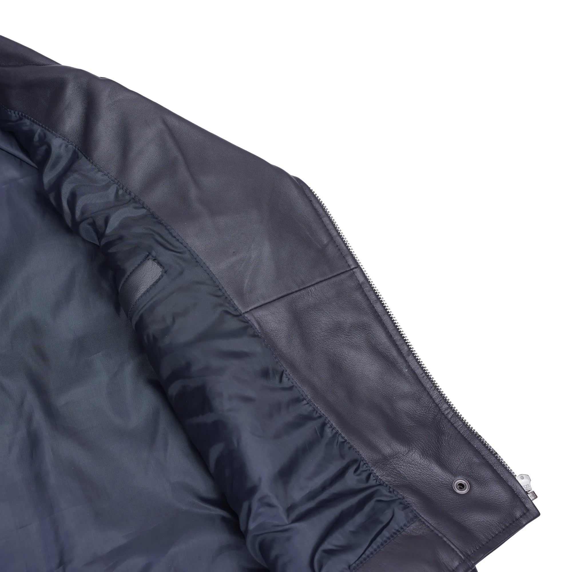 Moonlight Women's Navy Blue Fashion Leather Jacket