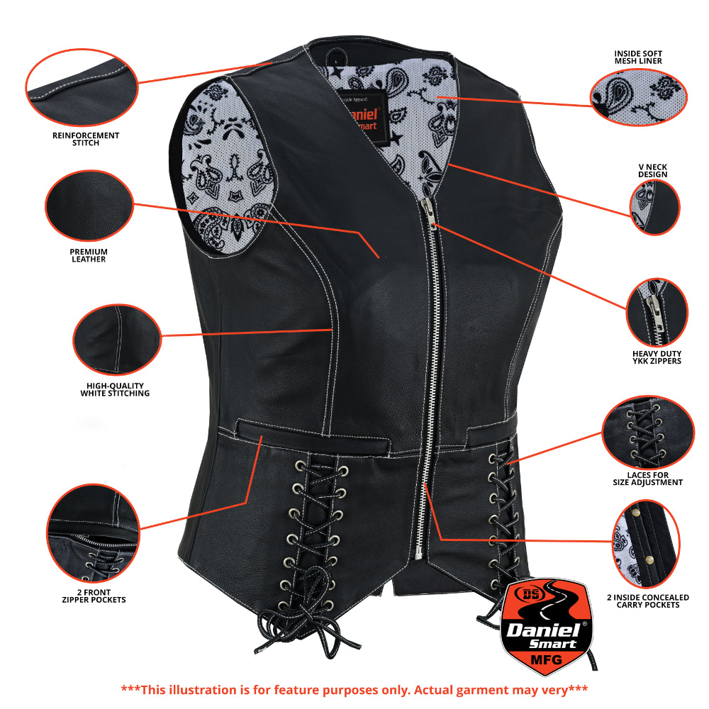 Night Edge - Women's Leather Vest