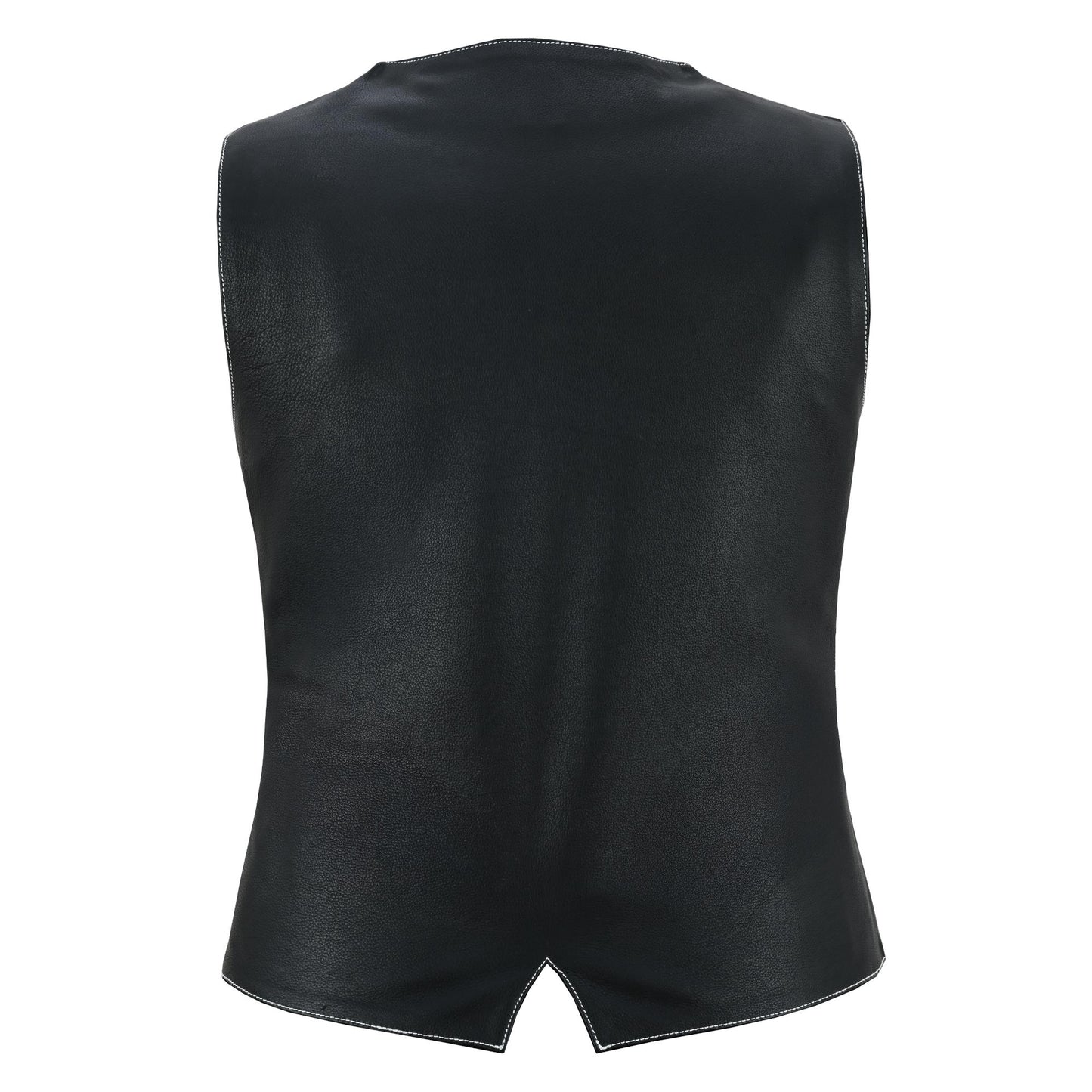 Night Edge Black Ladies Leather Vest